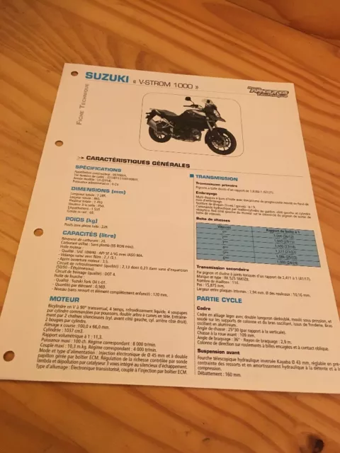 Suzuki DL1000A V-Strom L4 2014 DL 1000 V Storm Form Tecnical Motorbike Rmt Strut