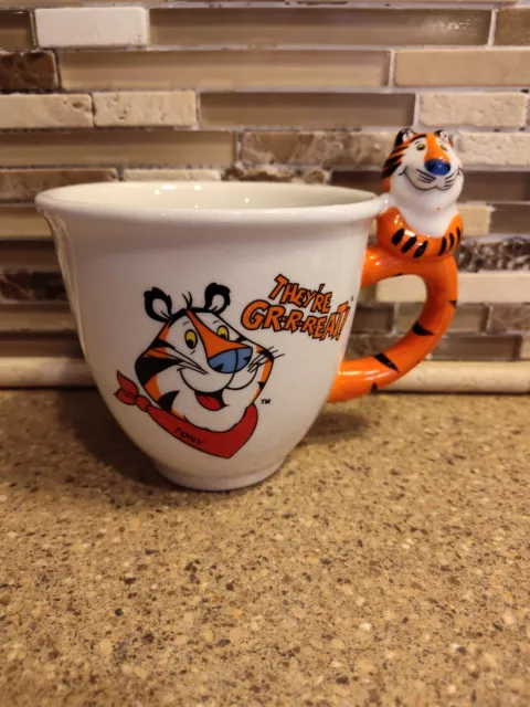 Tony The Tiger Kellogg Big Cereal Bowl Coffee 3143 Mug Frosted Flakes 2001