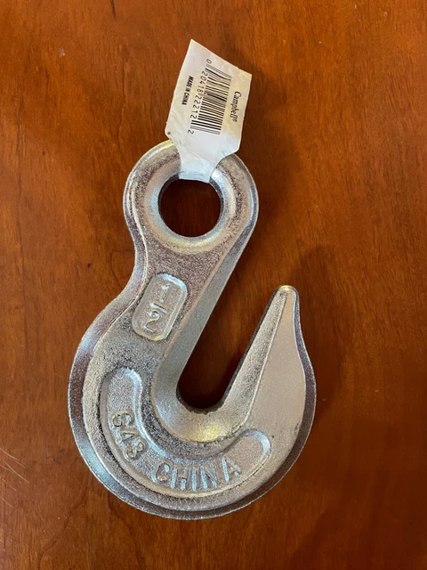 Eye Chain Grab Hook 1/2" Campbell T9001824 GR 43 Zinc Plated WLL 9,200 Pounds