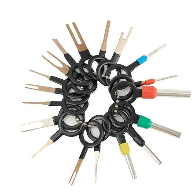 Kit 21 Pièces Outils D'extraction De Bornes Câblage Voiture - Neuf Universel