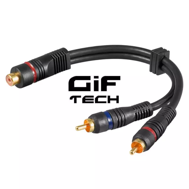 2x Adattatore Connettore Coassiale Tipo F Maschio A RCA Femmina - Convertitore Premium