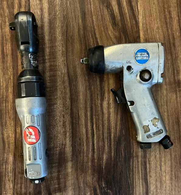 Campbell Hausfeld Air Ratchet & Central Pneumatic Pistol Impact Wrench 3/8"