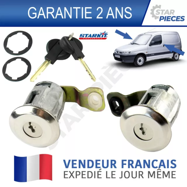 KIT Serrure + Barillet pour Porte Avant Gauche Citroen C2 C3 C3