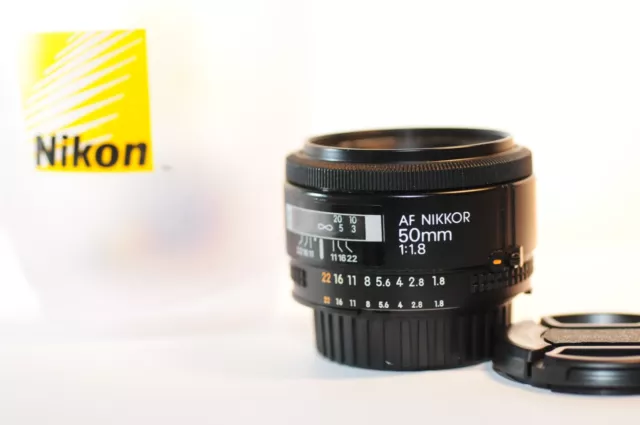 Nikon AF Nikkor 50mm f/1.8 PRIME FX lens for FM2 F3 F100 D750 DF D850 D500 D90