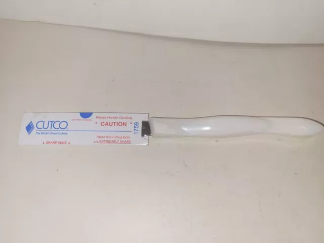 Cutco 1759 KU Serrated Table Steak Knife 3 3/8" Pearl White Handle