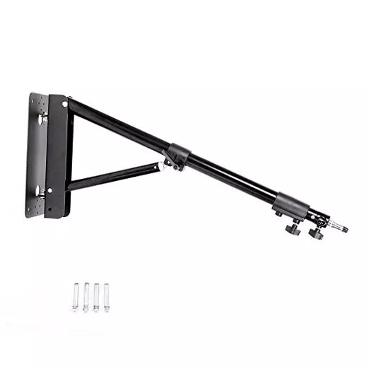 Wall Mounting Triangle Boom Arm for Photography Strobe Light, Monolight,