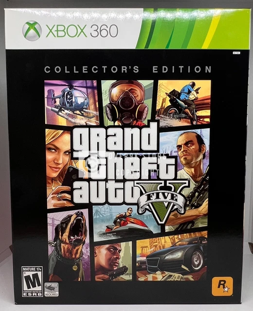GRAND THEFT AUTO V Collector's Edition Xbox 360 Brand New Factory