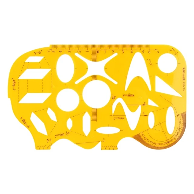 EsportsMJJ Circle Raggio Cerchio Modello Kt Morbido Plastica Righello Disegno