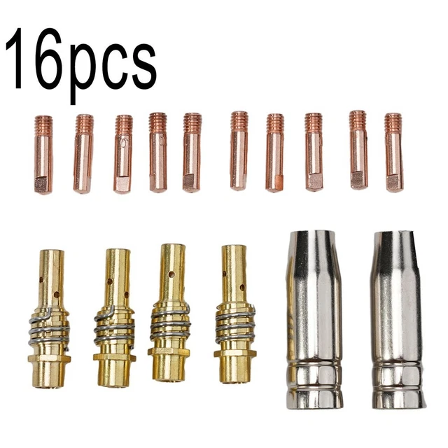 Lodokdre 14Pcs MB-15AK Saldatura Torcia Consumabili 0.8mm