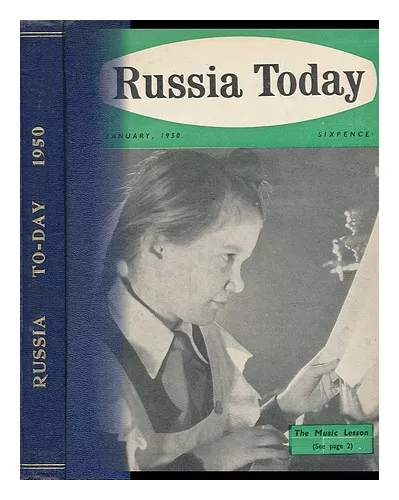 BRITISH-SOVIET SOCIETY Russia Today [1950] 1960 First Edition Hardcover
