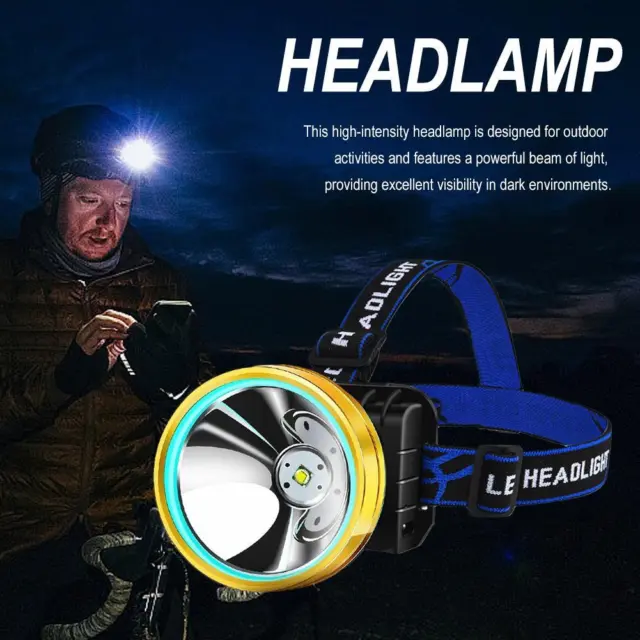 Strong Light Headlamp Outdoor LED Head Light Waterproof Night Lamp` Q1G0 M1F5
