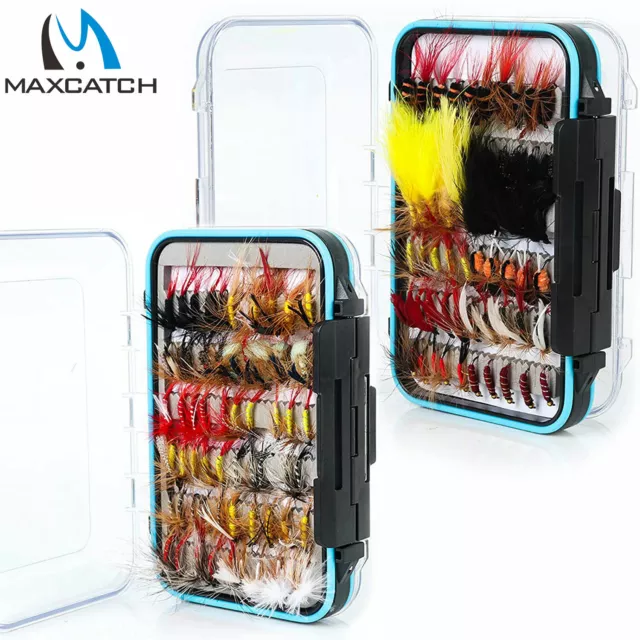 Maxcatch Fly Fishing Flies Kit Fly Assortment Dry/Wet Flies, Nymphs, Streamers