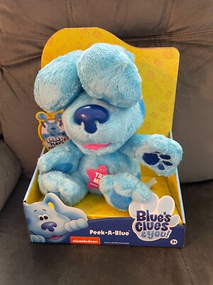 BLUE’S CLUES & You! Peek-A-Blue, Interactive Barking Peek-A-Boo Stuffed BLUE’S CLUES & You! Peek-A-Blue, Interactive Barking Peek-A-Boo Stuffed