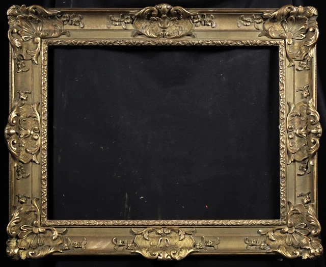 19TH CENTURY LARGE FRENCH GILDED PICTURE FRAME FITS c. 46 x 65 CM