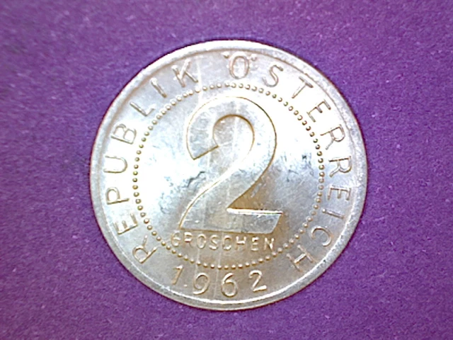 Austria - 2 Groschen - 1962 - KM# 2876