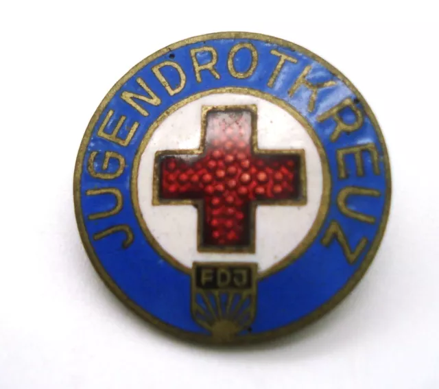 DDR Abzeichen , DRK Deutsches Rotes Kreuz , FDJ , Jungendrotkreuz