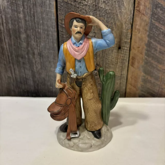 Vintage Homeco Cowboy Figurine Home Decor Wild West