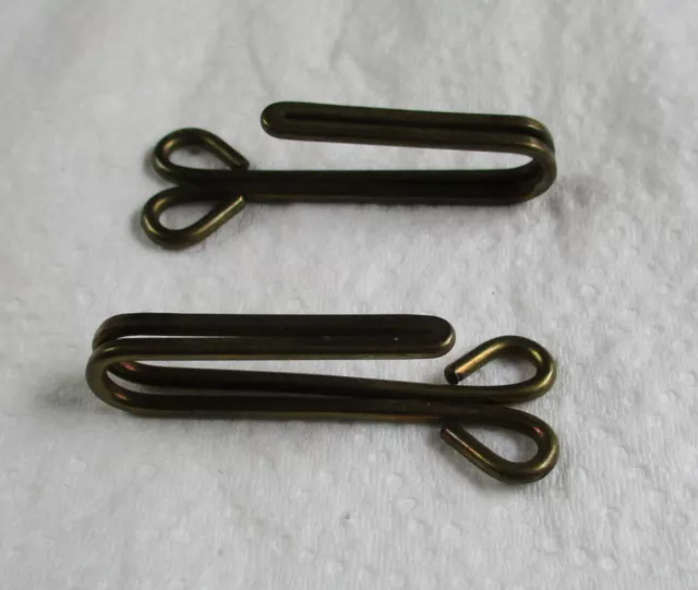 Pair of RAF:"ROYAL AIR FORCE SERVICE DRESS TUNIC BRASS BELT HOOKS" (WW2 Period)