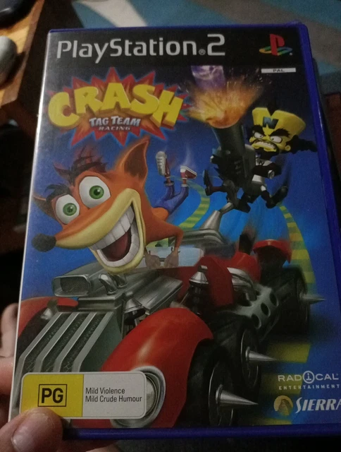 PS2 Sony PlayStation 2 Crash Tag Team Racing Video Game PAL