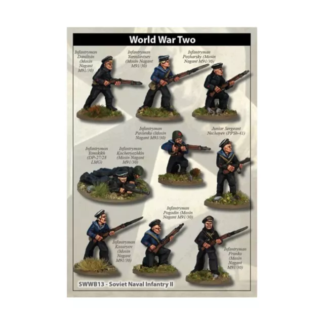 Artizan Designs WWII Soviet Mini 28mm Soviet Naval Infantry II Pack New