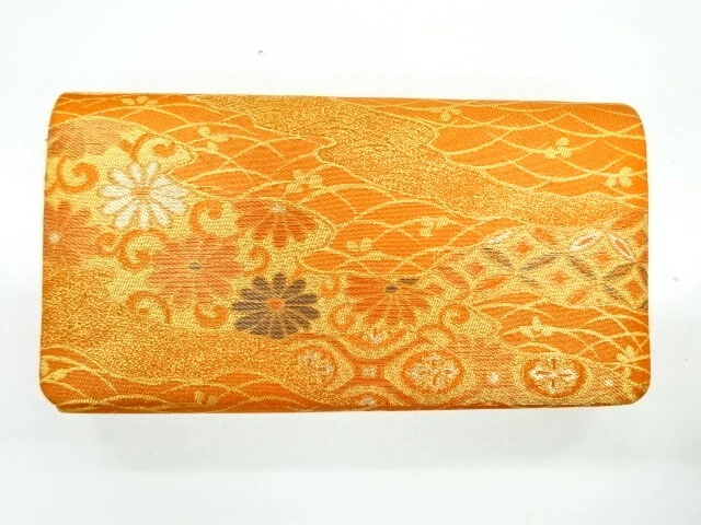 6140752: Japanese Kimono / Antique Bag / Woven Stream With Kiku & Classical Patt