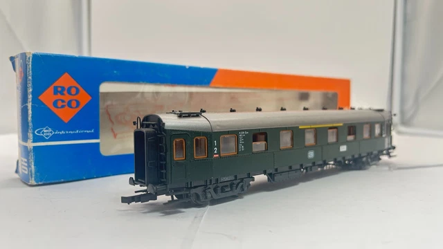 ROCO H0 4291 Schnellzugwagen 1./2. Klasse der DB in OVP 3-Leiter-Achsen ...