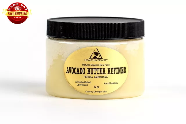 AVOCADO BUTTER REFINED ORGANIC by H&B Oils Center COLD PRESSED PURE 36 OZ