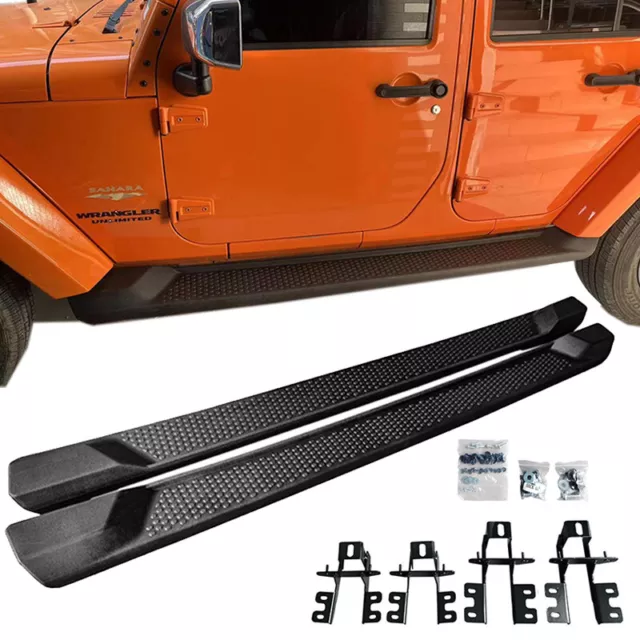 Running Boards for 2007-2018 Jeep Wrangler JK Unlimited 4 Door 6" Side Step Bars