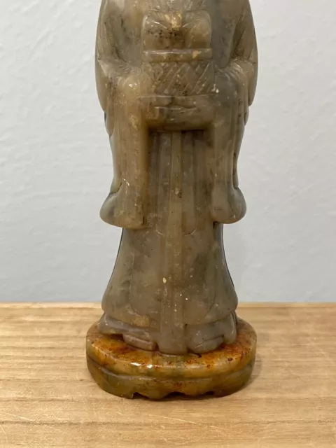 Vintage Ancien Chinois Début 20th Siècle Stéatite Sculpture Statue Femme * / 3