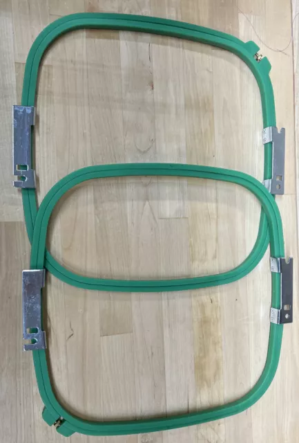 2 juegos de aros bordados 2 marcos + 2 anillos 335 mm * 260 mm - 355 mm de ancho (14") para Tajima