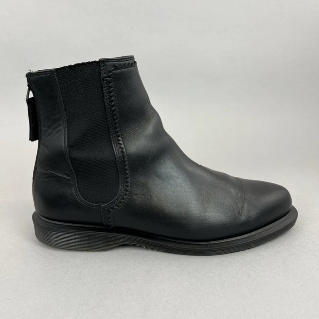 DR MARTENS ZILLOW Chelsea Cherry Red Leather Ankle Zip Up Dress Boots EU38 UK5 65.95 PicClick UK