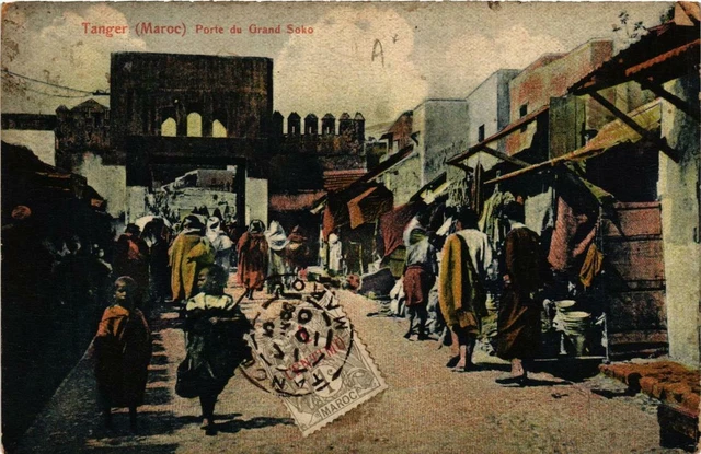 CPA AK TANGER Porte du Grand Soko MAROC (688692)