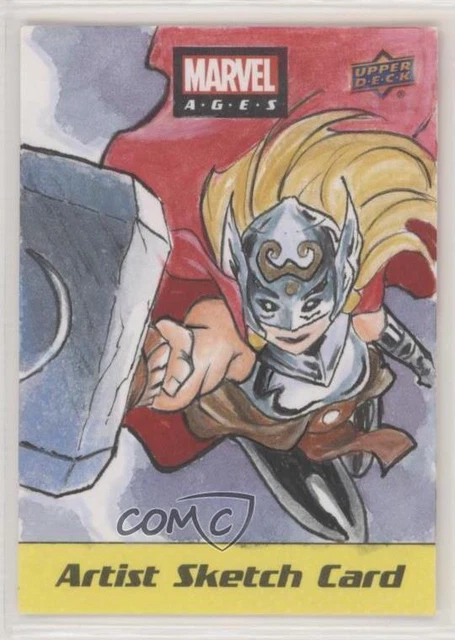 2020 Upper Deck Marvel Ages Sketch Cards 1/1 Ali Sasongko Auto Sketch 04f2