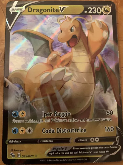 Dragonite V, Carte Collezione Pokemon go ITA