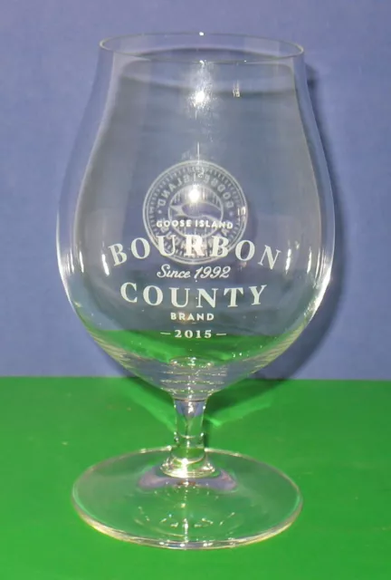 2015 Bourbon County Stout Tulip Glass BCS Snifter Spiegelau Goose Island 6"