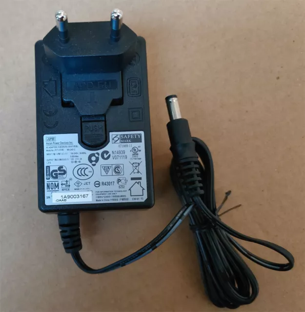 Asian Power Devices Adapter WA-24E12 Netzteil 12V 2A Stromkabel Ladekabel