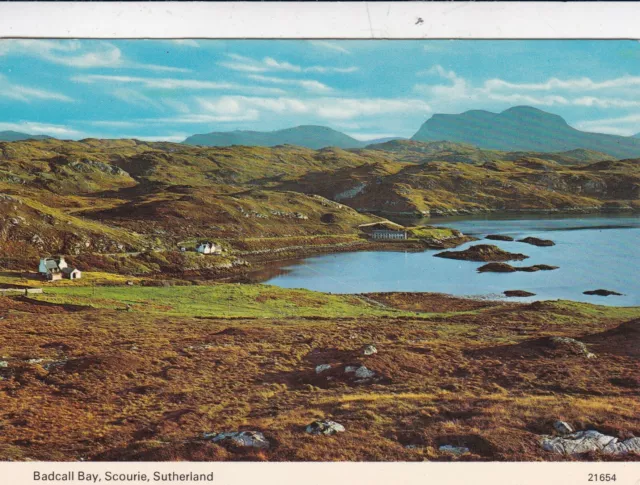 Badcall Bay Scourie Sutherland Whiteholme Postcard unused VGC