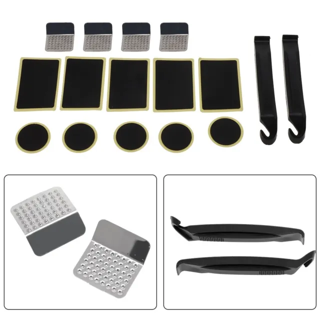 Convenient Bicycle Tyre Puncture Repair Kit with Self Adhesive Patches