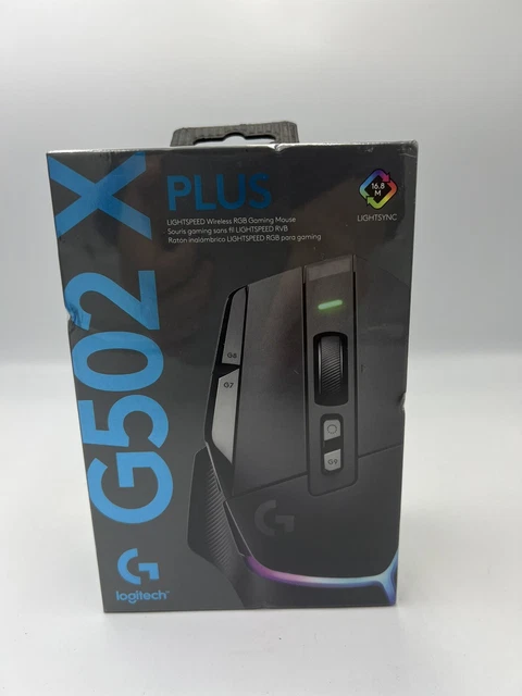 Logitech G502 X Plus kabellose Gaming-Maus brandneu versiegelt