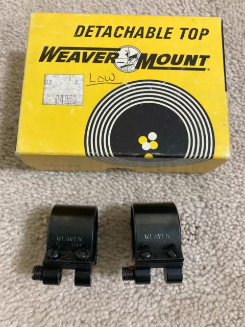 Vintage Brand NEW / NOS Weaver Scope Rings 1" LOW Pivot Mount Vintage Brand NEW / NOS Weaver Scope Rings 1" LOW Pivot Mount