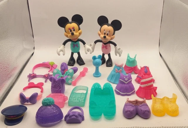 Fisher Price Snap n Style Minnie Mouse Dress Up Clothes Accessories  Lot