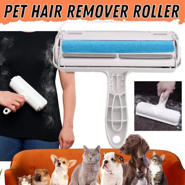 Pet Hair Remover Roller Reusable Dog Cat Fur Lint Remover Cleaning Brush Sofa