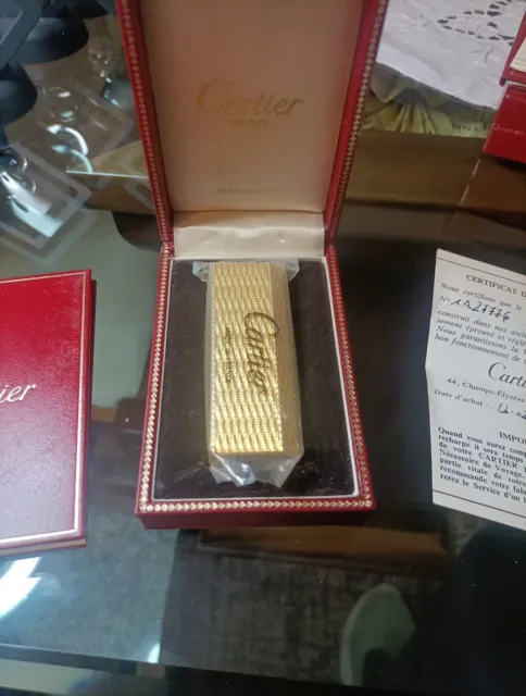 Accendino Cartier Originale Placcato Oro