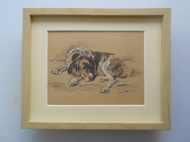 Lucy Dawson 'Dog'  print FRAMED