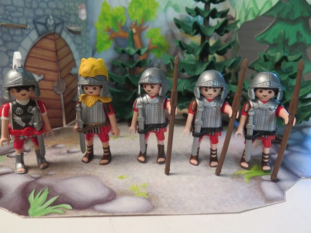 Figurines Playmobil Soldats Romains - Lot De Plusieurs Personnages (garde Prétorienne, Légionnaire...), Occasion