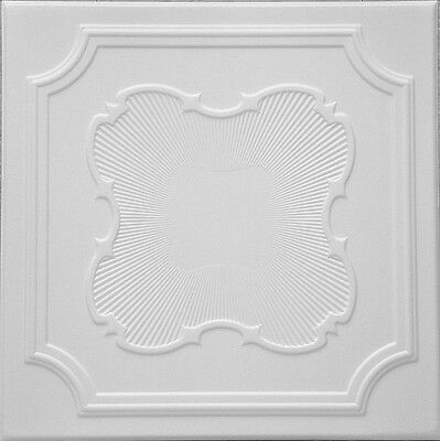 Styrofoam Ceiling Tiles  to cover popcorn. Box of 24 tiles~65sq.ft.#RM-74