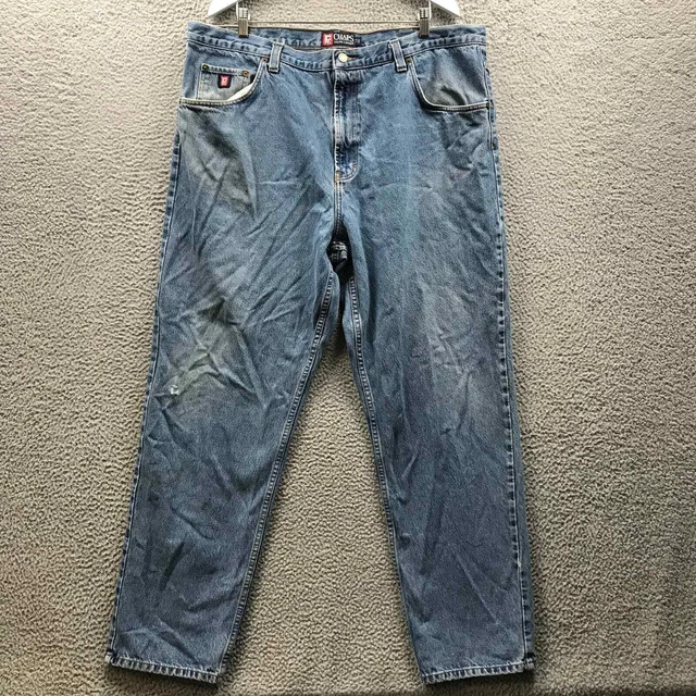 CHAPS RALPH LAUREN Mens Jeans Blue Size 33x32 Relaxed Straight