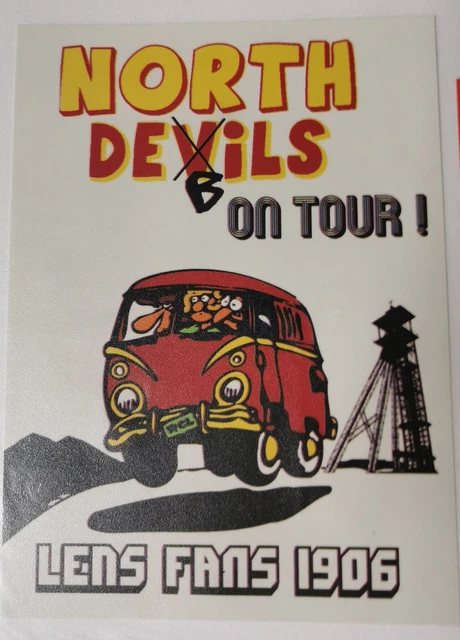 Autocollants North Devils RC Lens - Stickers Ultras Sang Et Or, Thème RT94