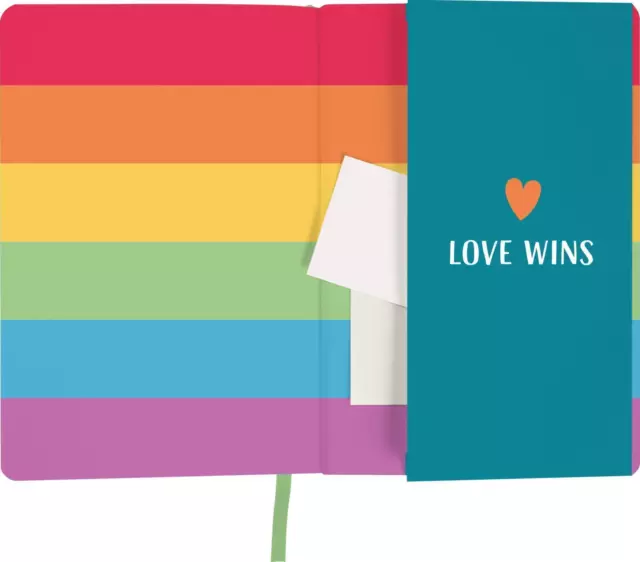myNOTES Notizbuch A5: Love is Love | Notebook medium, gepunktet | Notizbuch 3