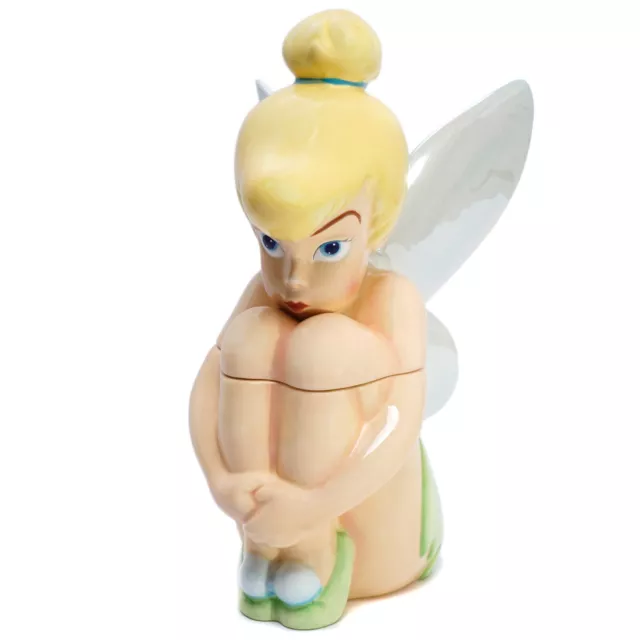 Tinker Bell Cookie Jar Sitting Pose Collectible Vintage Disney 12 Inches Retired